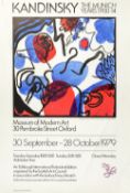 Group of six exhibition posters consisting of: Wassily Kandinsky, Museum of Modern Art 76cm x 51cm