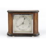 Elliott Art Deco mantel clock in walnut case, marked 2832 to the underside 18cm x 14cm x 6cm