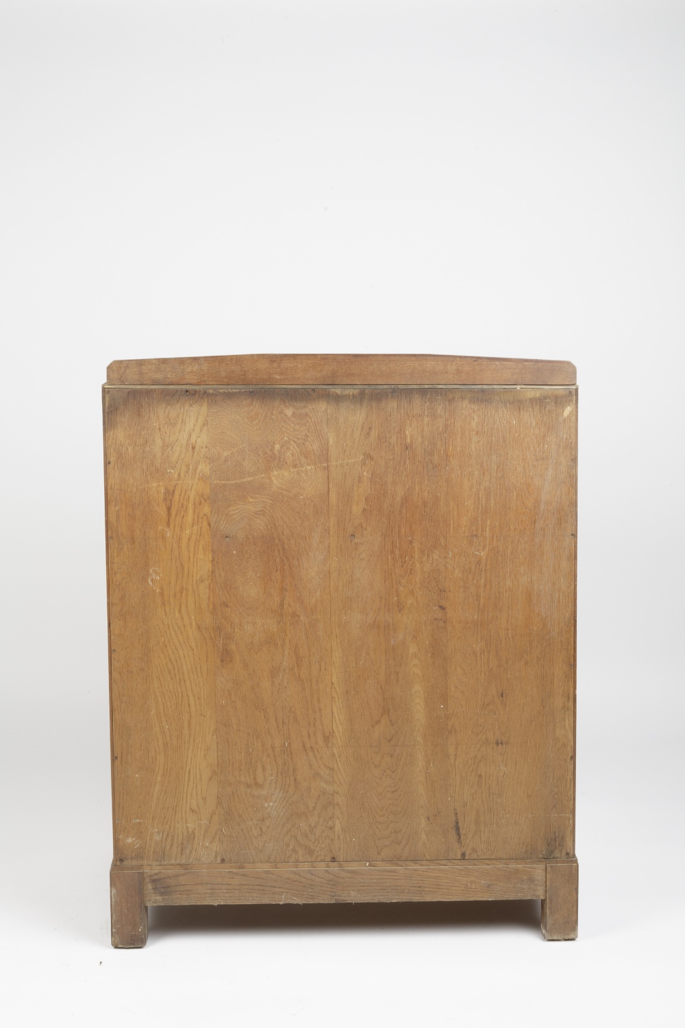 Attributed to Brynmawr bureau, oak, three short and two long drawers 84cm x 107cm x 48cm - Image 6 of 6