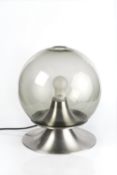 Raak 'Dream Island' lamp with oval glass shade and chrome base 40cm high