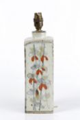 Attributed to Colin Kellam (b.1942) studio pottery lamp base, unmarked 32cm high including the