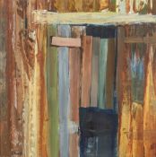 Clough (Contemporary) 'Untitled' oil on panel, signed lower left 22cm x 22cm and one other by the