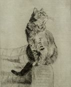 Pat Schaverien (British, 20th Century School) 'P. E XI' etching, numbered 11/40, signed in pencil