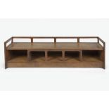 Mid 20th Century yew wood and beech desk gallery top 91cm x 29cm x 19.5cm