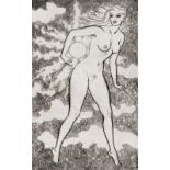 Mark Severin (1906-1987) 'Woman and Sun' copper engraving, unsigned, plate from book 21cm x 14.5cm