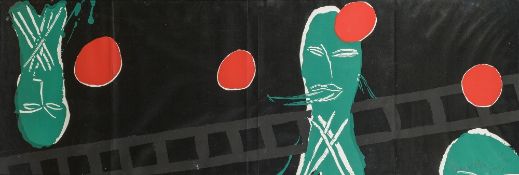 Bruce Mclean (b.1944) 'Dream Work' screenprint, limited edition number 46/150, signed in pencil