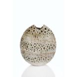 Alan Wallwork (1931-2019) pebble vase, incised initials to the base 13cm high
