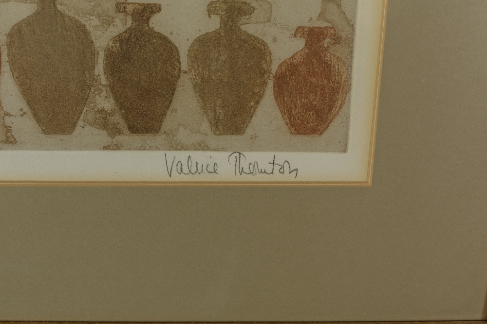 Valerie Thornton (1931-1991) 'Untitled' etching and aquatint, artist proof, signed in pencil lower - Image 2 of 4