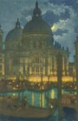 Frederick Marriott (1860-1941) 'Venice' engraving, signed in pencil lower right with artist stamp