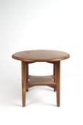 Reynolds of Ludlow occasional table, yew wood, stamped to the underside 64cm x 54cm