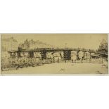 Antonio Carbonati (1893-1956) 'Pont de la Tournelle' limited edition, numbered 19/100, signed in