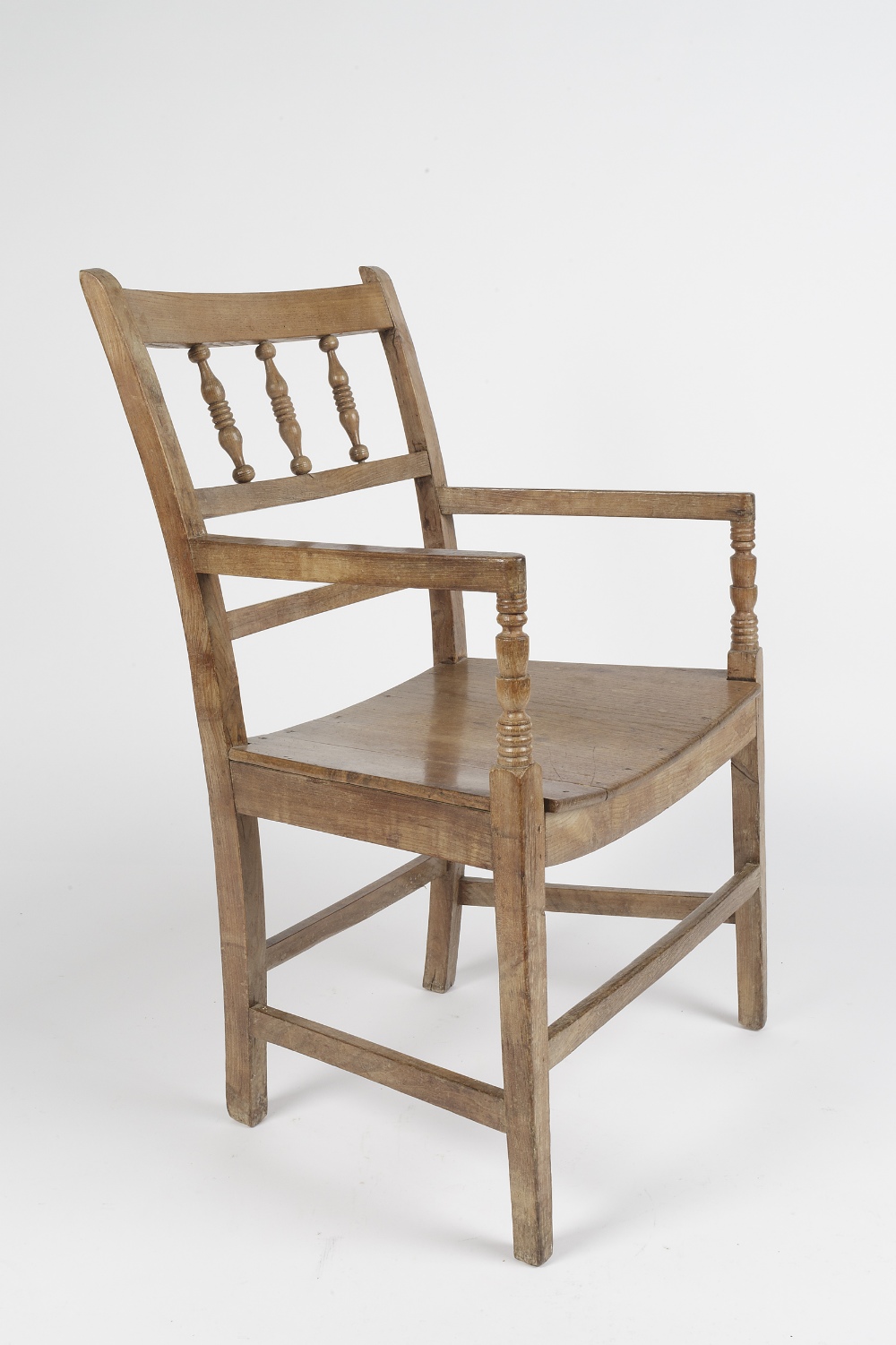 Arts and Crafts armchair, ash and elm 92cm high overall Provenance: Label to reverse of the chair - Image 2 of 4