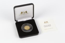 George III sovereign dated 1817, with certificate of authenticity