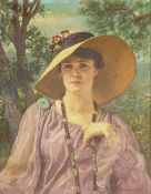 Frederick Swynnerton (1858-1918) 'Portrait of a lady' oil on canvas, signed lower right 74cm x 56cm
