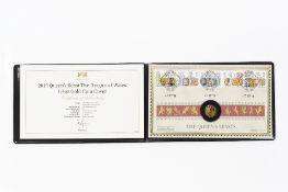 'Queen's Beast, The Dragon of Wales, 1/4oz gold coin cover £25 coin, number 06/25 with certificate