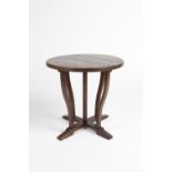 Cotswold School table, circa 1920, oak 48cm x 46cm