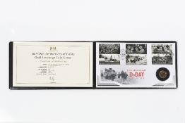 75th Anniversary of D-Day sovereign coin cover dated 2019, complete with certificate of authenticity