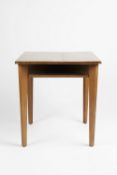 Gordon Russell of Broadway square occasional or side table, plaque to the underside 68cm wide x 74cm
