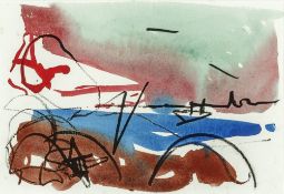 Barbara Karn (Contemporary) 'Untitled' watercolour and gouache, signed lower left and one other