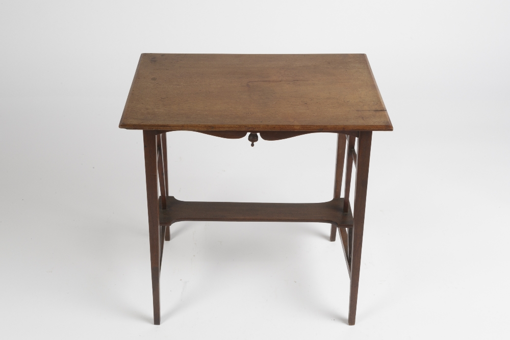In the manner of Edward William Godwin (1833 - 1886) mahogany occasional table, unsigned 58cm x 65cm - Image 3 of 3
