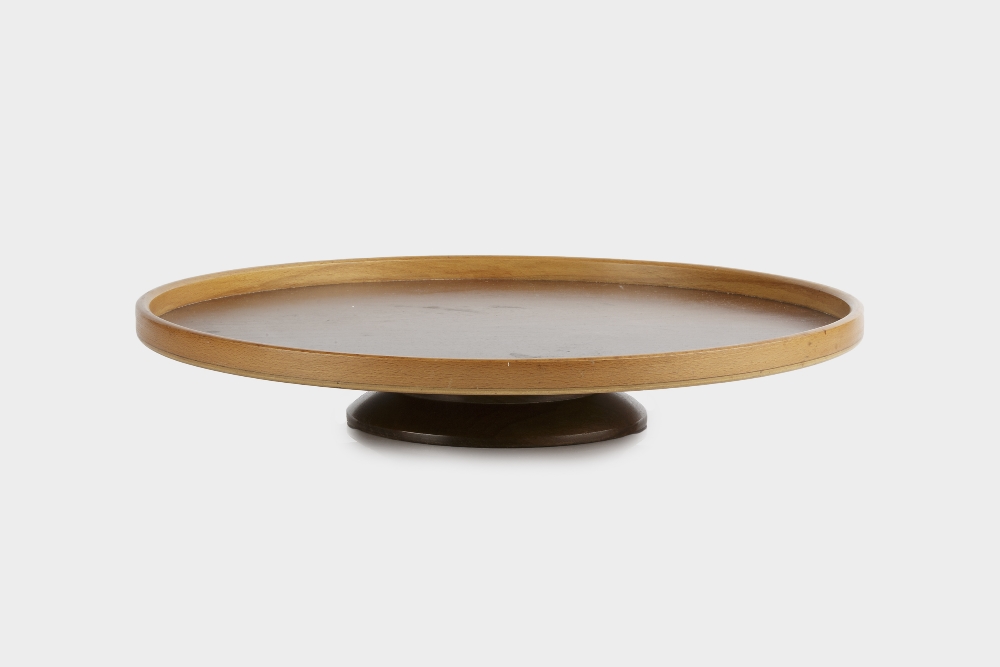 In the manner of Alvar Aalto (1898-1976) Lazy Susan, walnut 40.5cm across