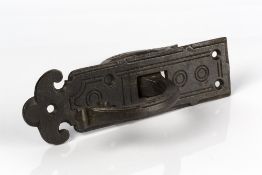 A. Kenrick & Sons cast iron doorknocker, no. 9, impressed registration kite mark 18cm