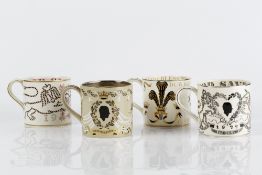 Richard Guyatt (1914-2007) for Wedgwood four commemorative mugs. each 10cm high (4)