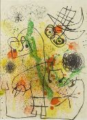 Joan Miro (1893-1983) 'Itineraire' print, page from a book 38cm x 28cm