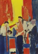 In the manner of Marino Marini (20th Century Italian School) 'Musicians' print, unsigned 56cm x 39cm