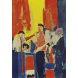 In the manner of Marino Marini (20th Century Italian School) 'Musicians' print, unsigned 56cm x 39cm