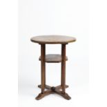Heals style occasional table, oak, unmarked 57.5cm x 46cm