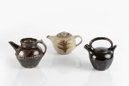 Todd Piker at Wenford Bridge (20th Century) teapot, iron glazed, impressed marks to the base of