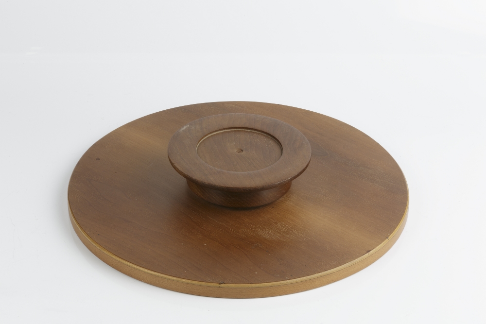 In the manner of Alvar Aalto (1898-1976) Lazy Susan, walnut 40.5cm across - Image 3 of 3