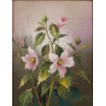 Ernest Heidersdorf (1901-1998) 'Floral study' oil on panel, signed lower right, 17cm x 13cm