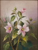 Ernest Heidersdorf (1901-1998) 'Floral study' oil on panel, signed lower right, 17cm x 13cm
