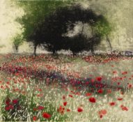 Jo Barry (1944) Tread Softly, etching, framed and glazed, edition 74/150, 13cm x 14.5cm