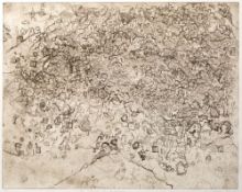 Andrea McLean (English School) 'The Giant of Ljubliana', etching, framed and glazed, edition 1/10,