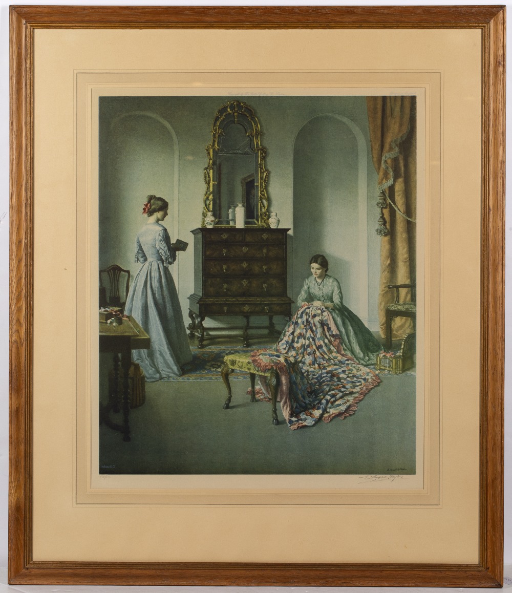 Leonard Campbell Taylor (1874-1969) 'The Patchwork Quilt' limited edition print, signed and numbered - Image 2 of 3