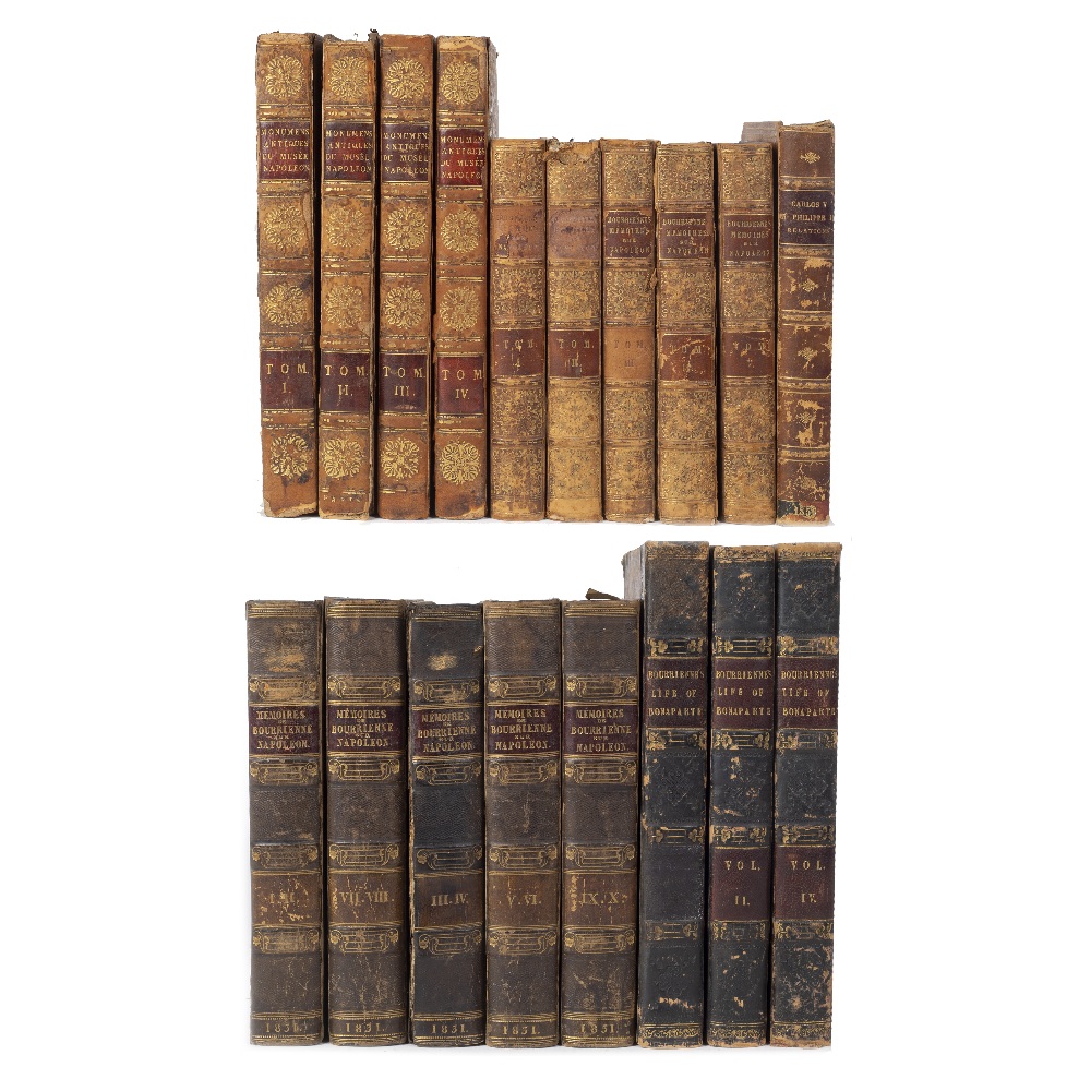 Books Bourrienne, Mémoires de Bourrienne, five volumes, 1831, together with Life of Bonaparte by the