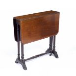 Mahogany and satinwood Sutherland table Edwardian, 68cm across, 71cm high Provenance: Long Court,