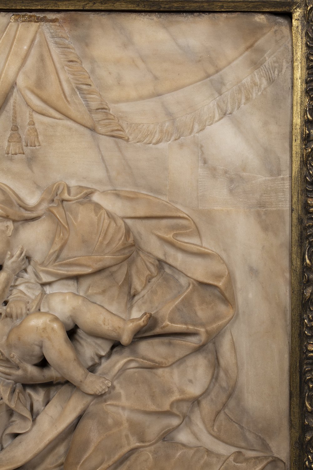 Circle of Pierre Étienne Monnot (1657-1733) 17th/18th Century, carved alabaster relief of the - Image 7 of 13