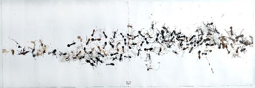 Olly and Suzi (British, 20th Century) Ants, signed Olly Suzi to the lower centre, ink on canvas,