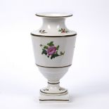 Early Coalport vase circa 1810, outside decorated possibly by Thomas Pardoe, brown enamel line