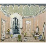 Peter Farmer (1936-2017) Stage set design, possibly for a modern version of L'Hôtel du Libre échange