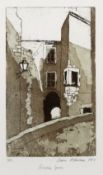 Debra McFarlane (English School) Girona, Spain, numbered 5/15, framed and glazed, 14cm x 9cm