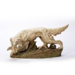 Large model of an 'Hound' Royal Dux, mark to the underside of the base, 50cm long