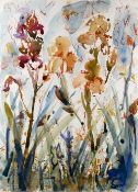 Antonia Black (20th Century) 'Flower study' watercolour, signed in pencil lower left, 75cm x 55cm