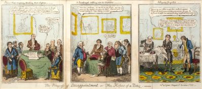 After George Cruikshank (1792-1878) The progress of disappointment, or the hopes of a day, hand