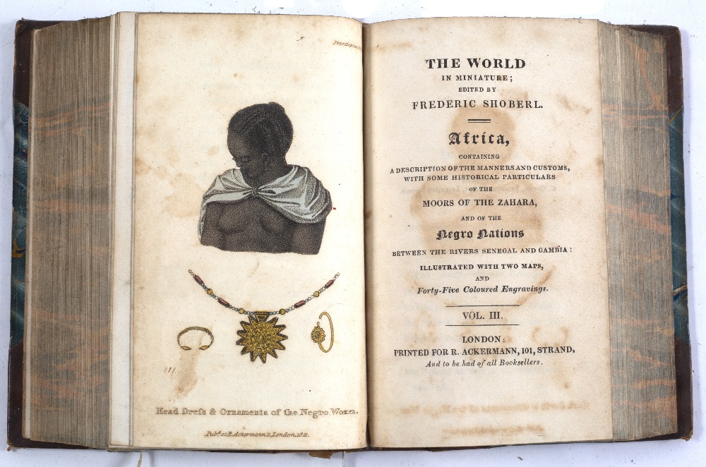 Book Schoberl, Frederic The World in Miniature. Africa, containing a description of the manners - Image 2 of 4