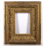 19th Century gilt painted picture frame with leaf moulded decoration, 59cm x 69cm